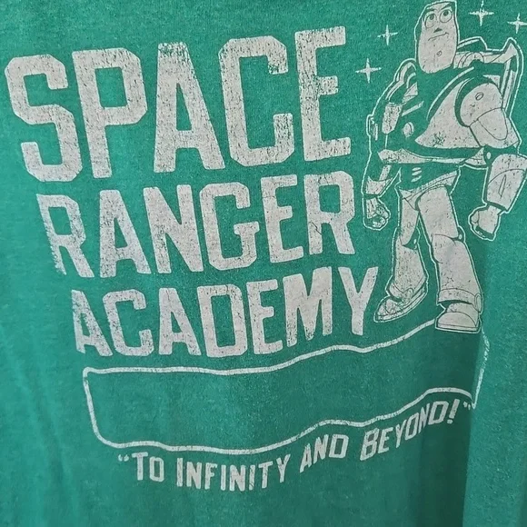 Toy Story Green Space Ranger Academy T-Shirt - Picture 5 of 6